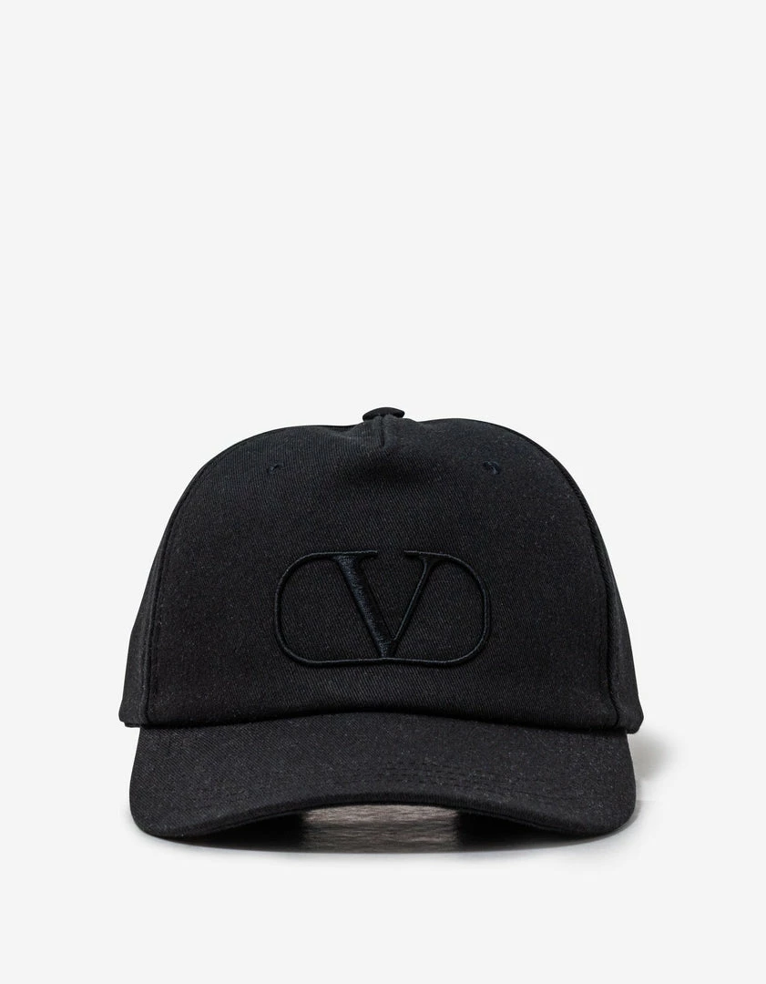 Flash Sale ⌛ Valentino Black VLogo Signature ⚾ Baseball Cap Accessories ❤️ 4 Valentino Black VLogo Signature Baseball Cap Accessories