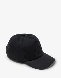 Valentino Black VLogo Signature Baseball Cap Accessories