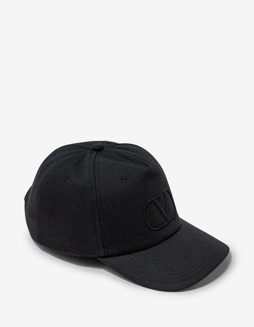 Flash Sale ⌛ Valentino Black VLogo Signature ⚾ Baseball Cap Accessories ❤️ 3 Valentino Black VLogo Signature Baseball Cap Accessories