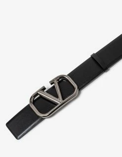 Valentino Garavani Black VLogo Signature Belt Accessories
