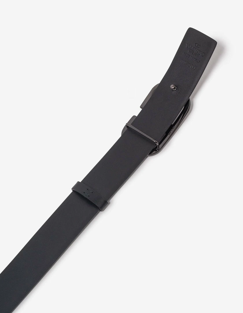 Best deal ⭐ Valentino Garavani Black VLogo Signature Buckle Belt 35MM Accessories ⭐ 7 Valentino Garavani Black VLogo Signature Buckle Belt 35MM Accessories