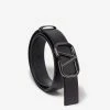 Valentino Garavani Black VLogo Signature Buckle Belt 35MM Accessories