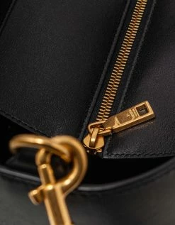 Valentino Garavani Black VLogo Signature Leather Tote Bag Accessories