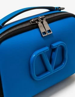Flash Sale ๐ Valentino Garavani Blue Lacquered VLogo Leather Crossbody Bag ๐ 14 Valentino Garavani Blue Lacquered VLogo Leather Crossbody Bag