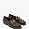Valentino Garavani Brown VLogo Chain Loafers