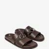 Valentino Garavani Brown VLogo Slide Sandals