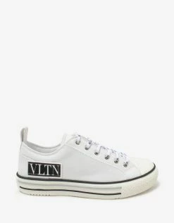 Valentino Garavani Giggies White Canvas Trainers