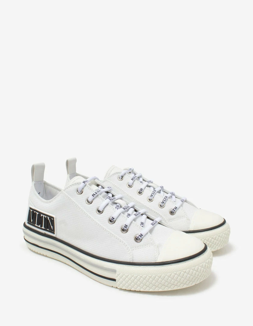 Budget 🌟 Valentino Garavani Giggies White Canvas Trainers 🔥 3 Valentino Garavani Giggies White Canvas Trainers