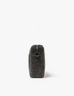 Valentino Garavani Grey VLTN Felt Crossbody Bag Accessories