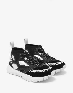 Valentino Garavani Heroes Reflex Black High Top Trainers