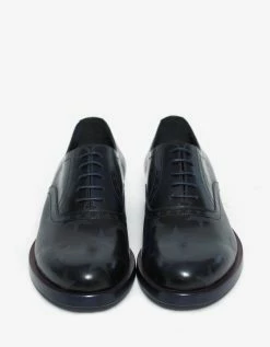Valentino Garavani Midnight Blue Star Print Oxford Shoes