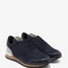Valentino Garavani Navy Blue Nylon Mesh Rockrunner Trainers