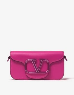 Valentino Garavani Accessories Pink PP Mini Loco Crossbody Bag