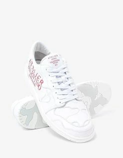 Valentino Garavani White Atelier Shoes 07 Camouflage Edition Trainers