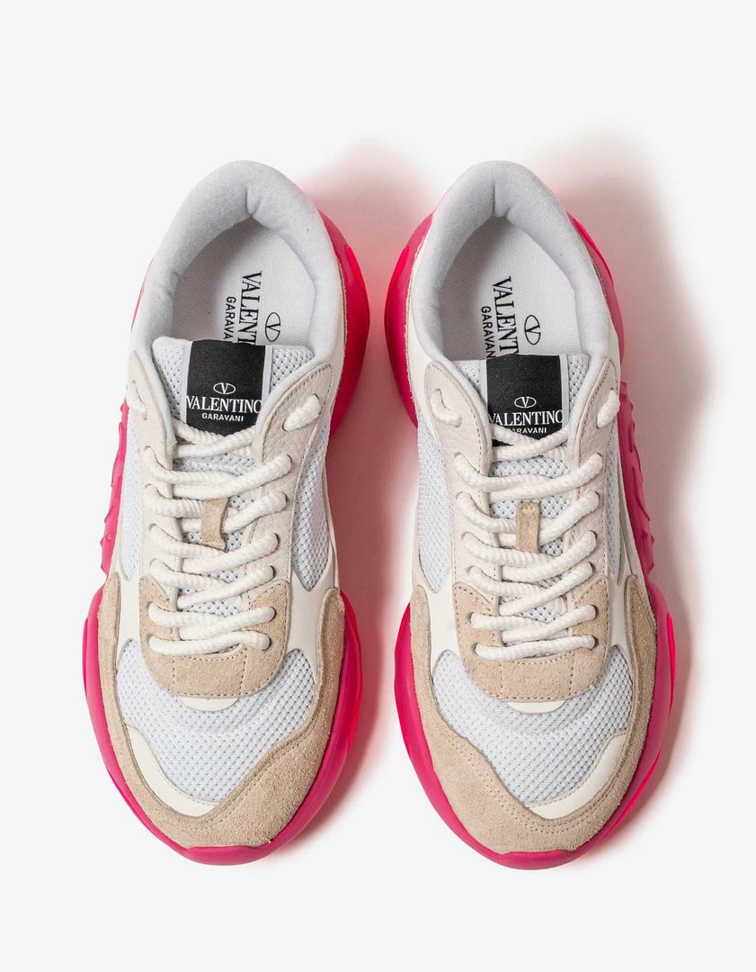 Promo ๐ Valentino Garavani White Bubbleback Mesh And Suede Trainers ๐ฅฐ 6 Valentino Garavani White Bubbleback Mesh And Suede Trainers