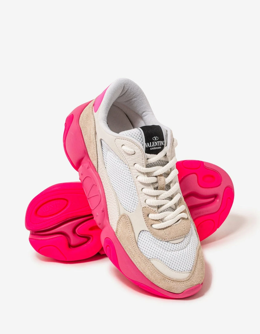 Promo ๐ Valentino Garavani White Bubbleback Mesh And Suede Trainers ๐ฅฐ 9 Valentino Garavani White Bubbleback Mesh And Suede Trainers