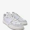 Valentino Garavani White Distressed VL7N Trainers With Bands