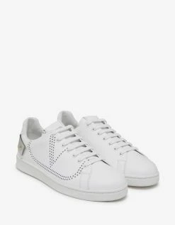 Valentino Garavani White Go Logo Tennis Trainers