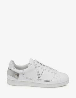 Valentino Garavani White Go Logo Tennis Trainers