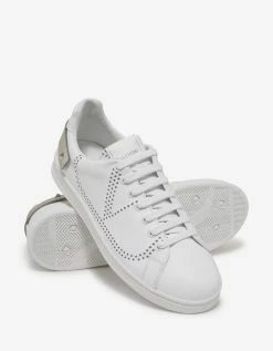 Valentino Garavani White Go Logo Tennis Trainers