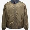 Valentino Khaki Nylon & Denim Bomber Jacket