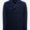 Valentino Navy Blue Double-Breasted Wool Jacket