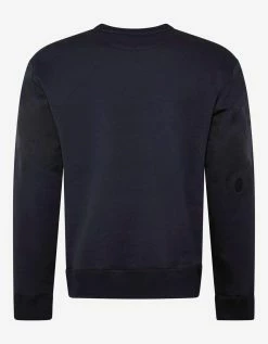 Valentino Navy Blue Logo Waves Sweatshirt