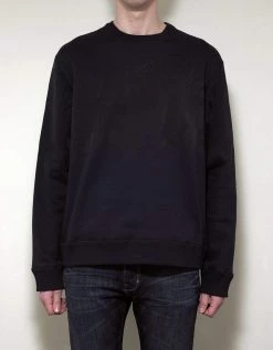 Valentino Navy Blue Logo Waves Sweatshirt