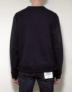 Valentino Navy Blue Logo Waves Sweatshirt