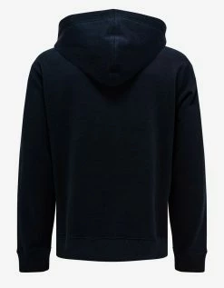 Valentino Navy Blue Neon Universe Logo Hoodie Clothing