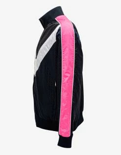 Valentino Navy Blue Optical Logo Jacquard Track Jacket Clothing