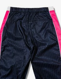 Best Sale 🧨 Valentino Navy Blue Optical Logo Jacquard Track Pants 🛒 11 Valentino Navy Blue Optical Logo Jacquard Track Pants