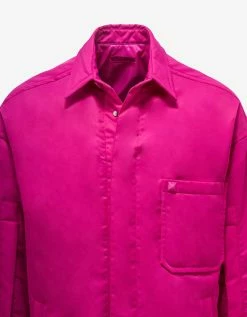 Valentino Clothing Pink PP Stud Detail Shirt Jacket