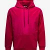 Valentino Pink Washed Taffeta Panel Hoodie Clothing