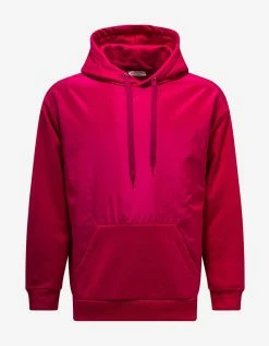 Valentino Pink Washed Taffeta Panel Hoodie Clothing