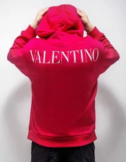 Hot Sale π Valentino Pink Washed Taffeta Panel Hoodie Clothing π 9 Valentino Pink Washed Taffeta Panel Hoodie Clothing