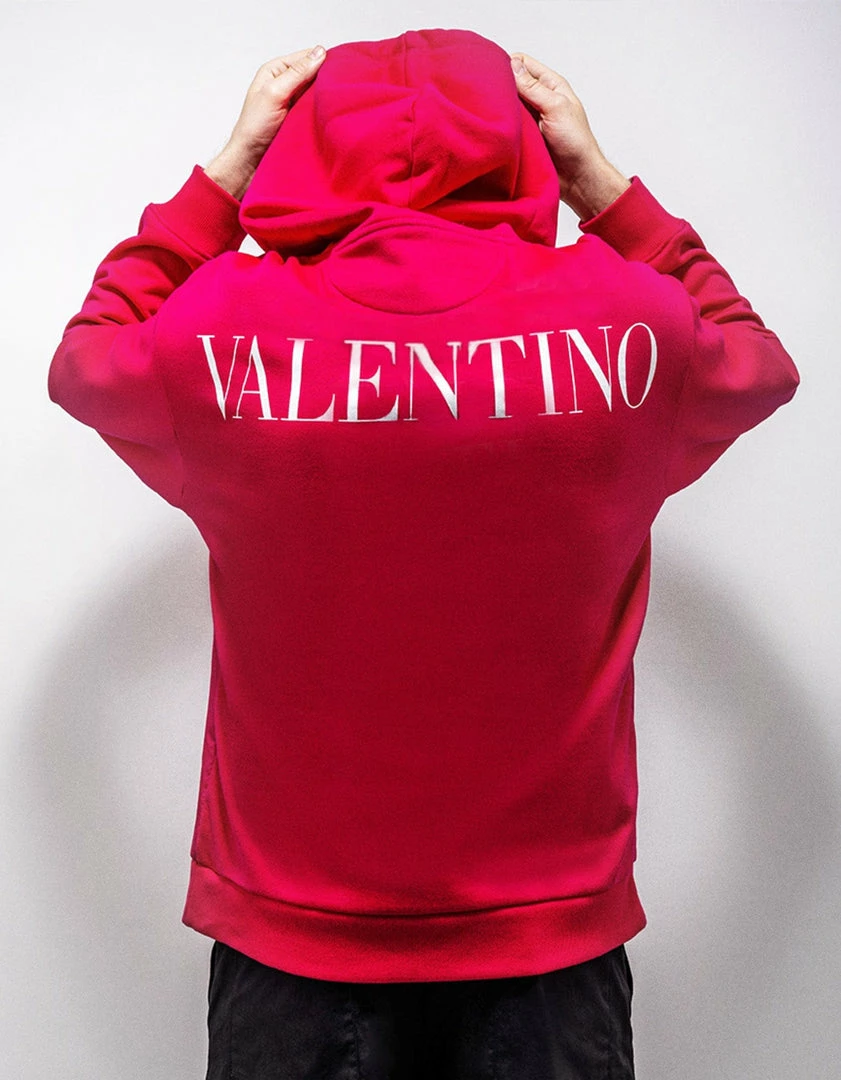 Hot Sale π Valentino Pink Washed Taffeta Panel Hoodie Clothing π 4 Valentino Pink Washed Taffeta Panel Hoodie Clothing