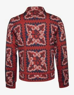 Valentino Red Mini Bandana Print Jacket