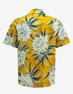 Valentino Street Flowers Couture Peonies Print Bowling Shirt Clothing