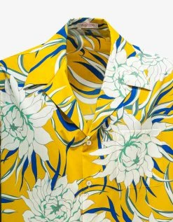 Valentino Street Flowers Couture Peonies Print Bowling Shirt Clothing
