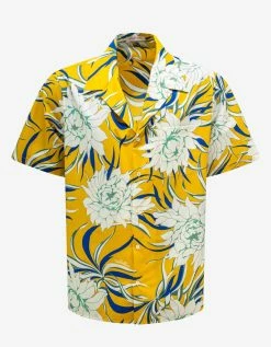 Valentino Street Flowers Couture Peonies Print Bowling Shirt Clothing