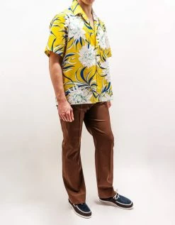 Valentino Street Flowers Couture Peonies Print Bowling Shirt Clothing