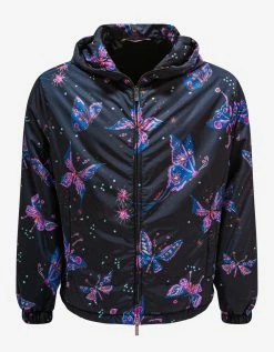 Valentino Utopia Butterfly Print Nylon Windbreaker