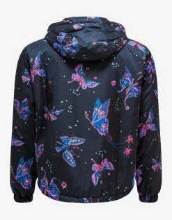 Valentino Utopia Butterfly Print Nylon Windbreaker