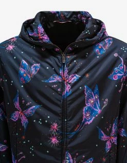 Valentino Utopia Butterfly Print Nylon Windbreaker