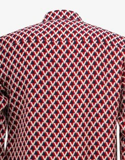Valentino Veehive Print Silk Shirt Clothing