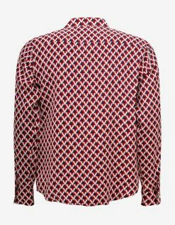 Valentino Veehive Print Silk Shirt Clothing
