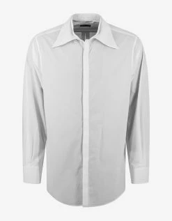 Valentino White Oversized Collar Shirt Clothing