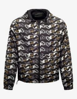 Versace Black Biggie Sunglasses Print Windbreaker Clothing