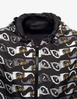 Versace Black Biggie Sunglasses Print Windbreaker Clothing